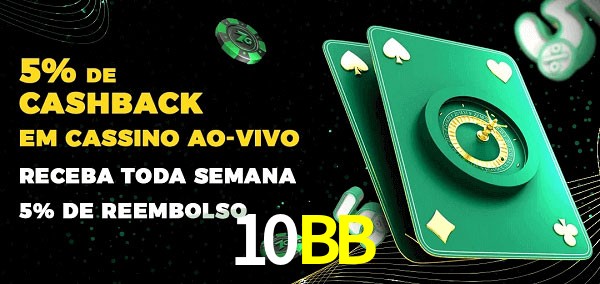 Promoções do cassino ao Vivo 10BB